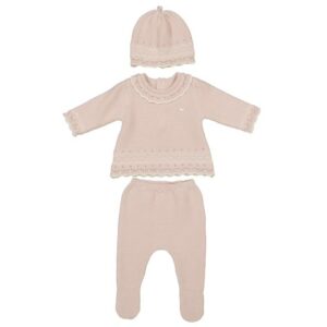 Conunto polaina niña baby con gorrito