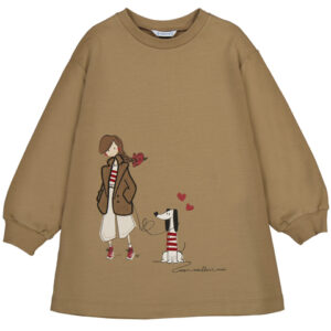 Vestido sudadera niña mini